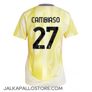 Juventus Andrea Cambiaso #27 Vieraspaita Naisten 2024-25 Lyhythihainen